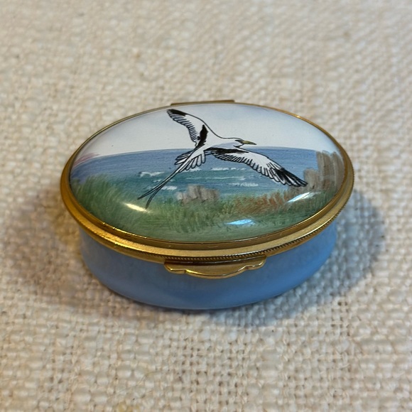 Staffordshire Enamel Box, Bermuda Longtail in Flight - Picture 5 of 7